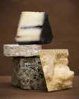 Vier verschiedene Käsesorten — Stockfoto