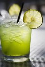 Margarita on the Rocks with Lime Slice — Stock Photo