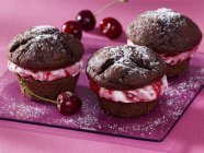 Black Forest muffins — Stock Photo