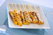 Grilled pork and satay — Stock Photo