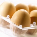 Several brown eggs — Stock Photo