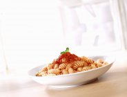 Spaghetti mit Tomatensauce — Stockfoto