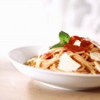 Spaghetti with tomato sauce — Stock Photo