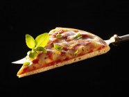 Кусок пиццы Маргарита — стоковое фото