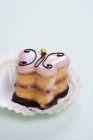 Petit four butterfly in paper case — Stock Photo