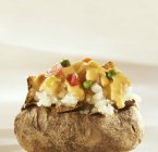Baked Potato with Veggies — Stock Photo