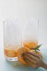 Two tall glasses — Stock Photo