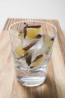 Ice cubes with spices — Stock Photo