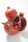 Fresh ripe pomegranates — Stock Photo