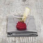 Beetroot mousse with rosemary — Stock Photo