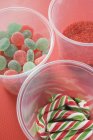 Jelly sweets, candy canes — Stock Photo