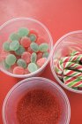Jelly sweets, candy canes — Stock Photo