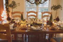 Різдво настройки таблиці — стокове фото