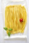 Tagliolini pasta with chetty tomato — Stock Photo