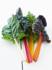 Colorful chard stems and leaves — Stock Photo