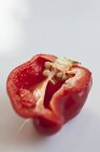 Half slice of red pepper — Stock Photo