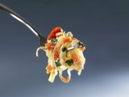 Fettuccine pasta with sheep cheese — Stock Photo