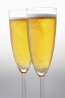 Glasses with sparkling wine — Stock Photo