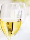 Deux verres de vin blanc — Photo de stock
