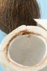 Chair de noix de coco fraîche — Photo de stock