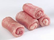Rouladen aus rohem Schweinefleisch — Stockfoto