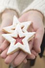 Biscuits in star shapes — Stock Photo