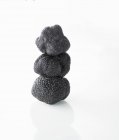 Three black truffles — Stock Photo