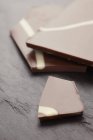 Tafel Latte Macchiato Schokolade — Stockfoto