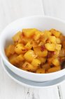 Mango chutney with red chili peppers — Stock Photo