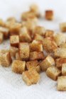 Fried Croutons in heap — Stock Photo