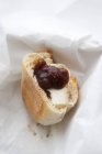 Goat Cheese and Fig Preserve — Stock Photo