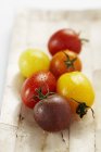 Tomatoes of various colours — Stock Photo
