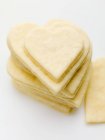 Diversi biscotti a forma di cuore — Foto stock