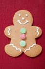 Decorated gingerbread man — Stock Photo