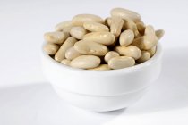 Cannellini beans in ceramic bowl — Stock Photo
