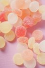 Jelly sweets, overhead view — Stock Photo