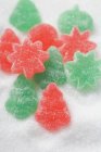 Christmassy jelly sweets — Stock Photo