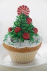 Cupcake décoré pour Noël — Photo de stock