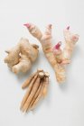 Ginger with galangal and fingerroot — Stock Photo