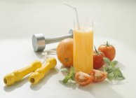 Succo d'arancia fresco — Foto stock