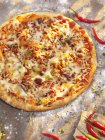 Chili con Carne Pizza — Stockfoto