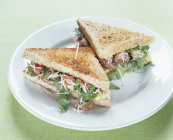Rucola und Parmesan-Sandwiches — Stockfoto