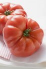 Two beefsteak tomatoes — Stock Photo