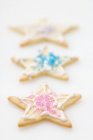 Star biscuits with sugar — Stock Photo