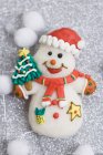 Doce boneco de neve de Natal — Fotografia de Stock