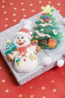 Christmas sweets on box — Stock Photo