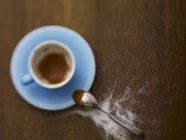 Almost-empty espresso cup — Stock Photo