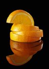 Стопка апельсинових скибочок — стокове фото
