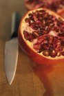 Fresh Halved pomegranate — Stock Photo