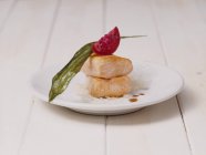 Filete de salmón frito - foto de stock